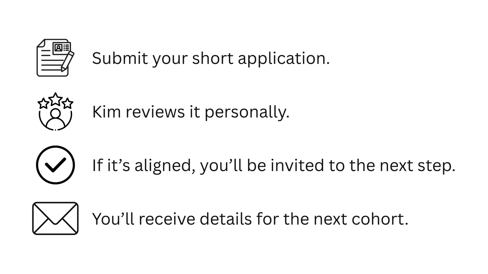 This is a graphic of the home page after people apply to this course